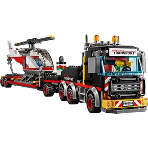 322pcs 10872 City Series Heavy Helicopter Transporter 60183 Childrens Building Block Toy Gifts