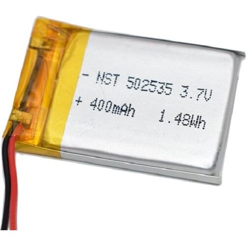 400mAh 502535 Lithium Polymer Li-Po li ion Rechargeable Battery cells For Mp3 MP4 MP5 GPS PSP mobile bluetooth speaker