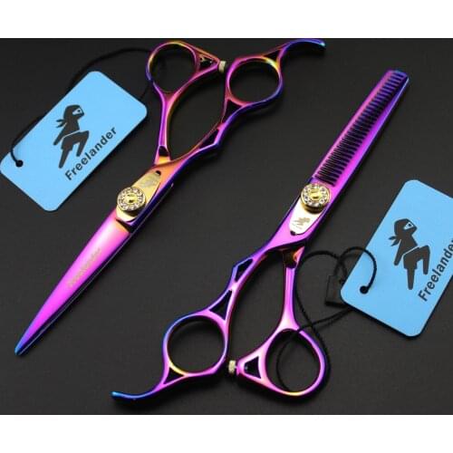 5.5" japanese left hand scissors hairdressing scissors lefty cutting hair cutter salon hair scissors thinning shears barber kit