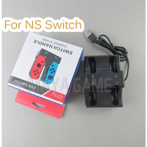 8pcs For Nintendo Switch 4 Joy Con Controllers 4 In 1 Charging Dock Station Charger Cradle Charging Stand For Nintend Switch NS