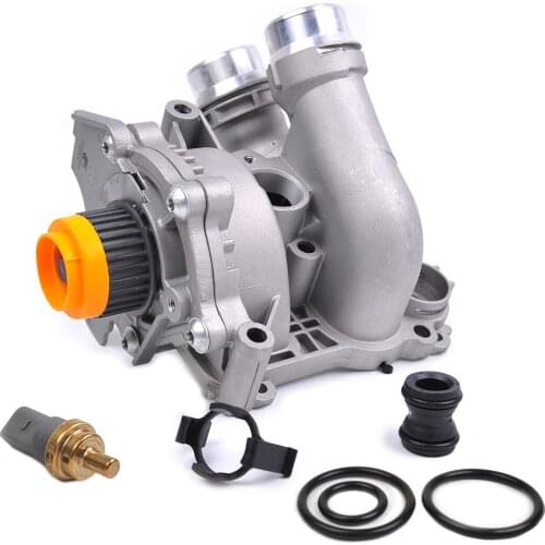 EA888 Aluminum Water Pump&Temp Sensor 06H121026DD For Audi A3 A4 Q5 TT VW CC Tiguan Jetta Golf GTI Eos Beetle Scirocco 2.0T TSI