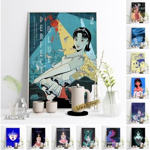 Perfect Blue Psychological Thriller Movie Poster Japanese Animated Film Publicity Wall Stickers Retro Art Prints Room Home Decor