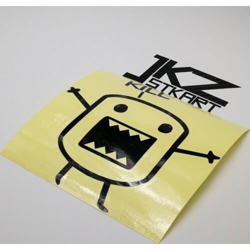JKZ STKART Vinyl Die Cut Car Sticker Decals Domo Kill 12 x 12 cm for Motor Bike Laptop Helmet Decorated Stickers