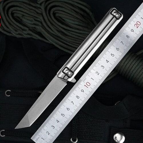 KESIWO S13 Pocket Camping Survival Hunting Steel Handle D2 Blade Outdoor Tactical Rescue Fruit Kitchen EDC Folding Knife