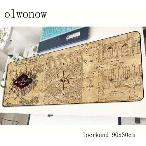 Old Map pad mouse hot sales computador gamer mouse pad 90x30cm padmouse world mousepad ergonomic gadget office mats