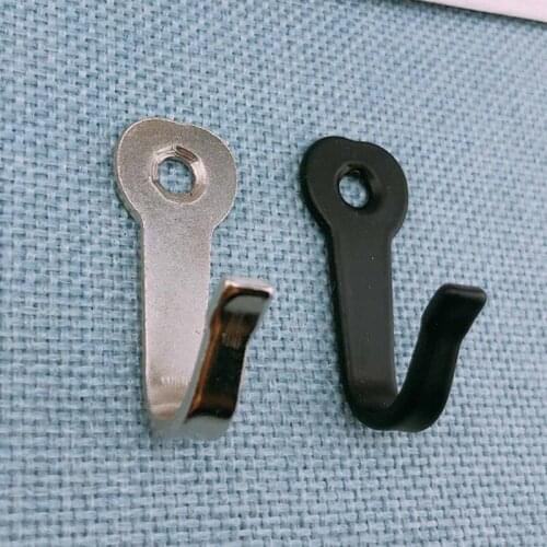 2Pcs/lot Key Hooks Hangers Black Wall Mounted Hooks Rustic Key Coat Bag Hat Hanger Rustic Clothes Hooks Wall Hanging Hooks