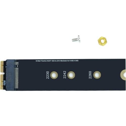 M2 SSD Adapter M.2 PCIE NVME SSD Converter Card for Apple Macbook Air Pro 2013 2014 2015 2017 Year A1465 A1466 A1398 A1502 A1419
