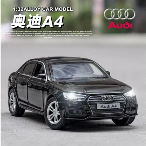 1:32 simulation 17 Audi A4 alloy family car model pendulum six door with sound and light childrens toys