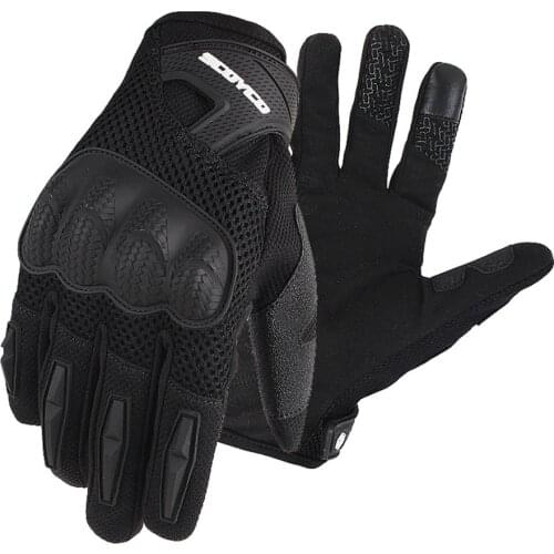 SCOYCO Motorcycle Riding Gloves Touch Screen Motorbike Glove Anti-skip Breathable Bike MBX MTB Cycling Gloves Knuckle Protecitve