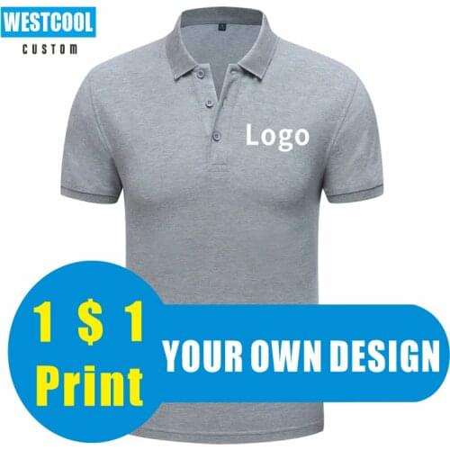 Lapel Polo Shirt Custom Logo Summer Men And Women Clothing Embroidery Print Custom Business High-Quality Tops WESTCOOL