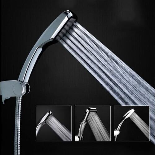 Bathroom Shower Head Set Water Saving Detachable Anion Filter Shower Head Nozzle Bath 300 Holes ABS Shower Head Set Hose Holder
