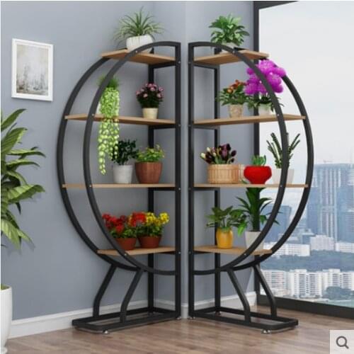 Flower shelf shelf shelf balcony living room indoor floor type decoration