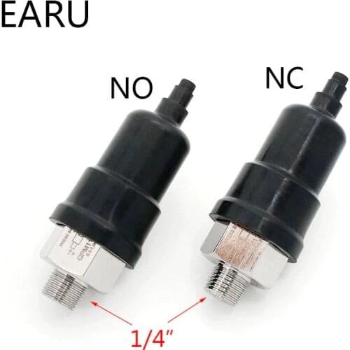 1/4'' Swtich Adjustable QPM11-NC / QPM11-NO Air Pressure Switch Wire External Thread Nozzle Pressure Controller Sensor Pnumatic