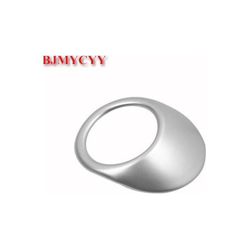 BJMYCYY Automobile headlight switch control knob ABS carbon fiber decorative ring For Volkswagen T-ROC T ROC 2018 Accessories