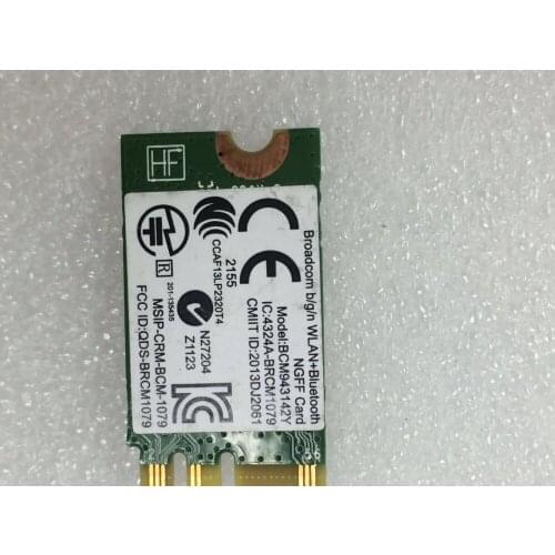 BroadCom BCM43142 BCM943142YH SPS:753078-005 150Mbps 2.4Ghz NGFF WLAN Bluetooth4.0 Card for HP Stream 14 612 Split 13 X2