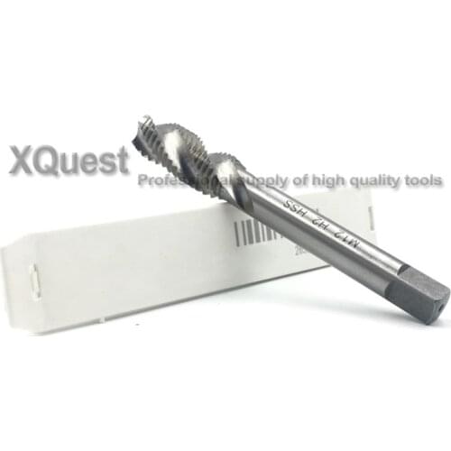 XQuest Machine Right Hand 6542 HSS Spiral Flute tap M12 M12X1.75 Fine Thread screw Fluted taps M12X1.5 M12X1.25 M12X1