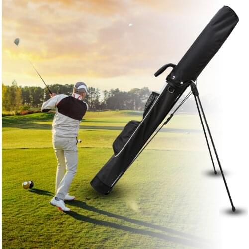 Golf Stand Bag Portable Large Capacity Golf Stand Lightweight Waterproof Carry Bag Golf Clubs Bag With Bracket Gun Rack Bags