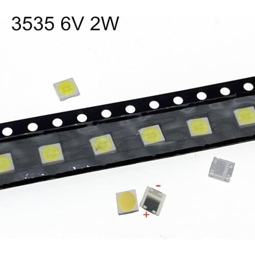 50-1000Pcs For LG Innotek LED LED Backlight 2W 6V 3535 cold Cool white LCD Backlight for TV TV Application LATWT391RZLZK 350mA