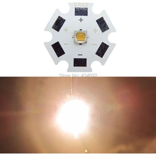 CREE XP-G2 XPG2 Warm White 3000K LED Module Emitter Lamp Light 3.2-3.6V 350-1500MA 1W-5W 490LM On 20MM PCB For Flashlight Bulb