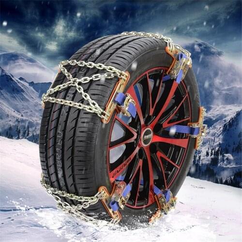 1/2Pcs Universal Steel Truck Car Wheels Tyre Tire Snow Chains Belt Winter Anti-skid Vehicle SUV Wheel Chain Muddy Road Safety