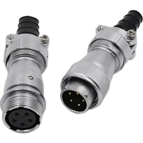 WEIPU WF20 TI+ZI Waterproof M20 LED Outdoor Light Screen Bar Soldering In-line Cable Wire Connector 2 3 4 5 6 7 8 9 12 15 Pin