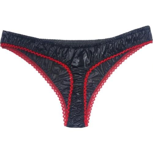 Haian PVC G-String Lace Panties Ladies Briefs T-02