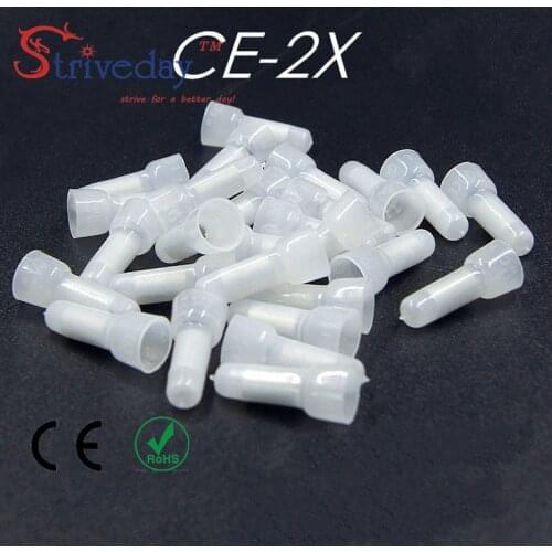 1000pcs/lot Wire connector terminals pacifiers line cap aluminum CE-2X terminal fittings Applicable connect 1.5 square wire