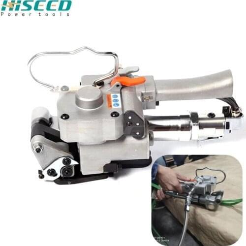 A19 portable hot-melt pneumatic buckle-free hand-held plastic steel strapping machine