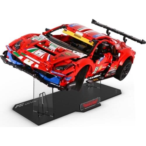 Acrylic Display Stand for 42125 Ferraried super car 488GTE model,Racing High-Tech,DIY decoration adult children building block