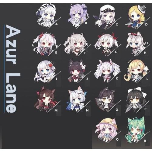 Anime Azur Lane Prinz Eugen Cute Girls Acrylic Keychain Strap Keyring Figure 6cm