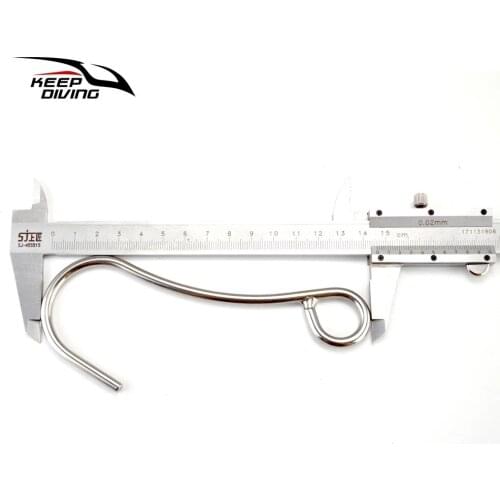 KEEP DIVING Underwater Scuba Diving Single Stainless Steel Reef Drift Hook for Cave Diving BCD Accessories