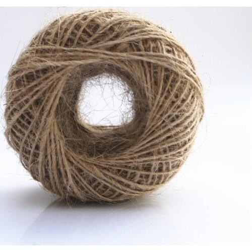 Jute Twine Natural Burlap Hessian Cord Hemp Rope String Gift Packing Strings Christmas Event & Party Supplies