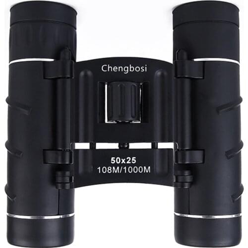 HD 50X25 Zoom Telescope High Quality Compact Folding Travel Mini Binoculars Opera Glasses Mini Telescope for Hunting Travel