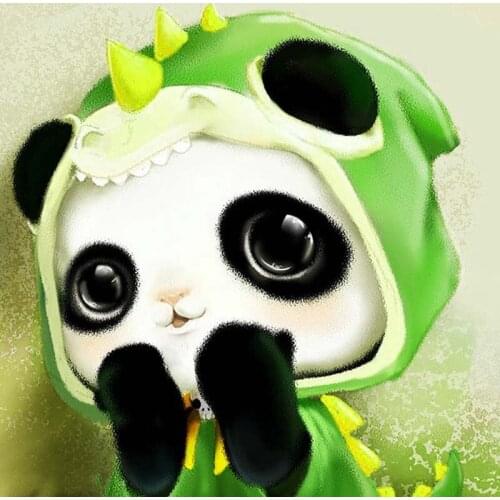 Kexinzu 5D Diy Full Round Square Stone Drill Diamond Painting Dinosaur panda Cross Stitch Mosaic Daimond Embroidery Gift 161