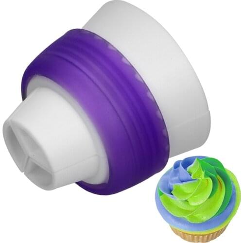Pastry Nozzles Tricolor Converter Bakeware Ring Cookies Mold Gadgets Kitchen Tools Cake Decoration Piping Nozzles
