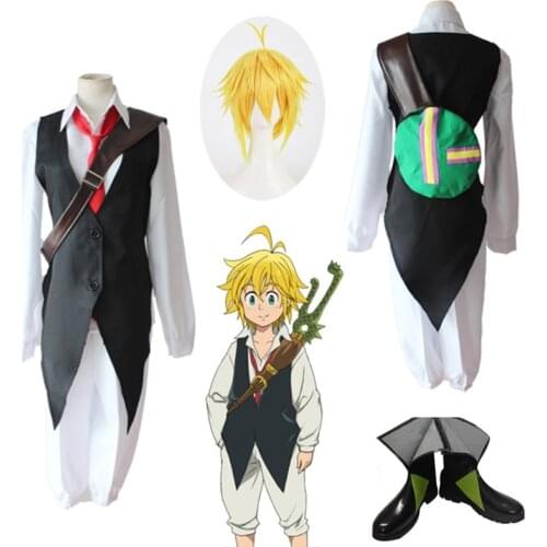 Japanese Anime The Seven Deadly Sins Cosplay Costume Dragons Sin of Wrath Meliodas Carnival Party Full Set Uniform Costumes