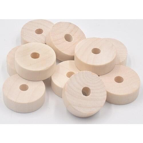 10pcs 30mm Unfinished Wood Earring Blanks Round Wooden Earrings Pendants for Women Earrings Jewelry DIY Craft Project