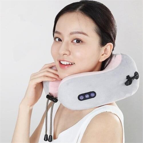 Massager for Neck Massager Electric Cervical Massager Pillow Relax Electric Massager U-shaped Neck Massage Device Travel Pillow