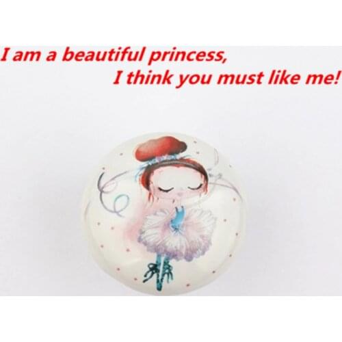 Cute cartoon Kid,s knob Colored flowerl animals birds little girls drawer shoe cabinet bathroom cabinet childroom ceramic handle