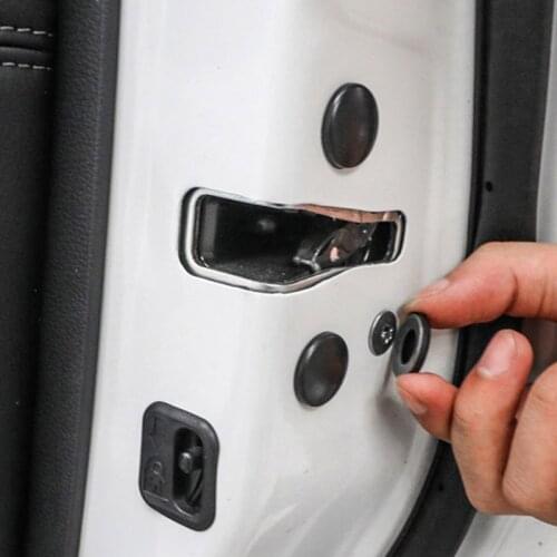 Car Door Lock Screw Protector Sticker Cover Cap Anti-Rust Waterproof Protective Trim For Mazda CX5 CX-5 2017 2018 2019 2020 2021