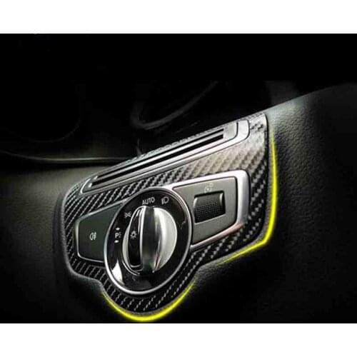 Car Window raiser Carbon fiber stickers Car Accessories For Mercedes Benz GLC300 GLC250 GLC220D GLC250D X253