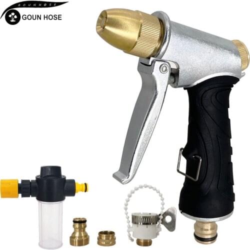 NEW Garden Water Spray Gun Ajustable Hose Nozzles High Pressure Lawn Sprinkler Watering Car Wash Power Washer Cleaning Tools