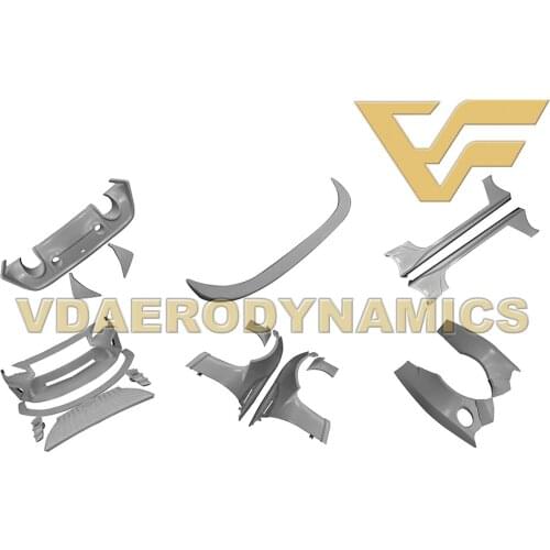 Suitable For 12-20 GT86 BRZ FR-S 86 VAD-AG Fiberglass Widebody Full Body Kit - Front Rear Bumper Sides Fender Flares