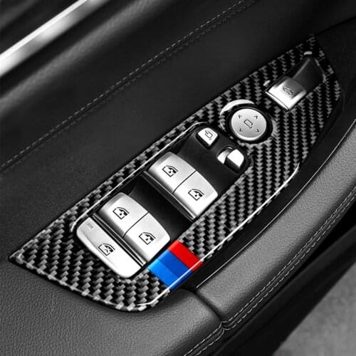 It Is Suitable For BMW G01 The Carbon Fiber Window Control Panel - BMW Color Left Hand Drive