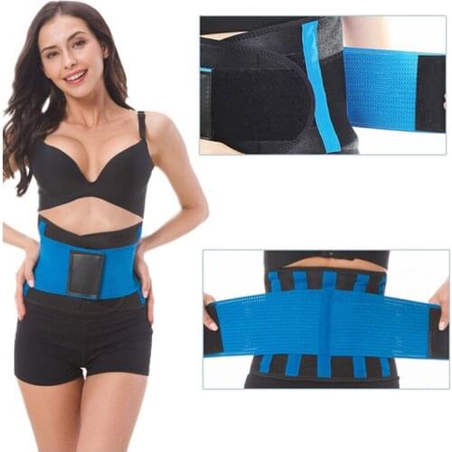 Slim Belt Neoprene Waist Support Adjustable Elastic Belt Lumbar Back Protectors Exercise Belts Brace Slimming Belt Waist Trainer