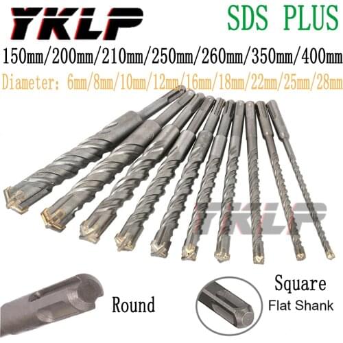 150/210/260/350mm SDS Carbide Drill Bit Masonry Tipped Concrete Drilling Power Tool for Drilling Concrete Wall Concrete Fits
