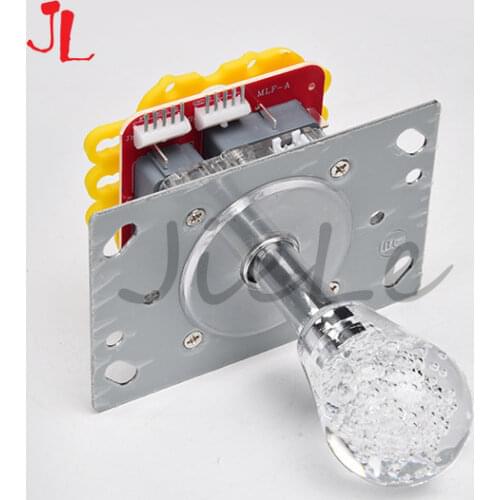 High quality Oval 7 colors flashing Illuminated joystick 12V LED Joystick for fishing game Crane claws gift machine Arcade game