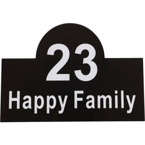 Castle Acrylics Modern House Numbers Outdoor Name Plates Door Address Plaque Street Signs Flat Number On The Door