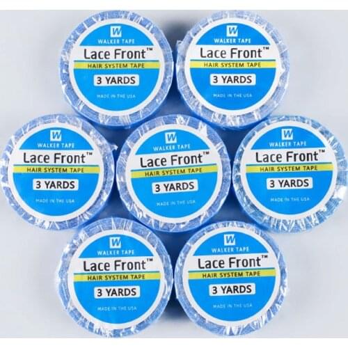 1Roll 3yards Blue Lace Front Double-sided Adhesive Water-proof Super Tape For Hair Extension/Lace Wig/Hairpiece/Toupee