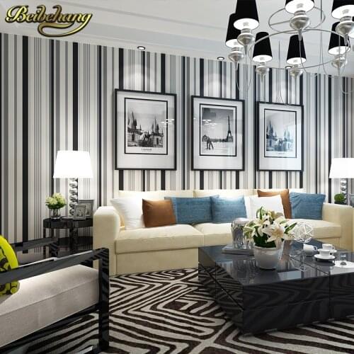 Beibehang wall paper Modern Simple Stripes Texture Embossed Wallpaper Bedroom Decor Environmental Home Supplies papel de parede